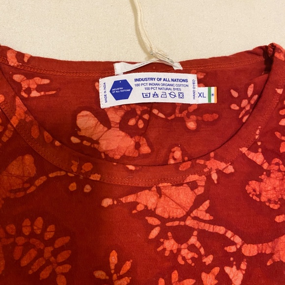 Industry of All Nations Clean Pocket Tee Shirt - Rubia 6 Dips - Picture 3 of 6